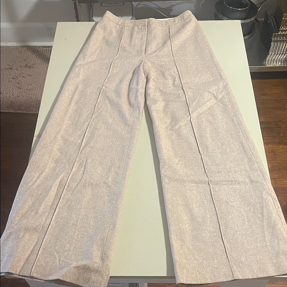 Greylin Cream Wide-Leg Women's Pants- Size Small